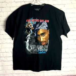 2PAC Men's Black Graph Tee. Sz. XXL